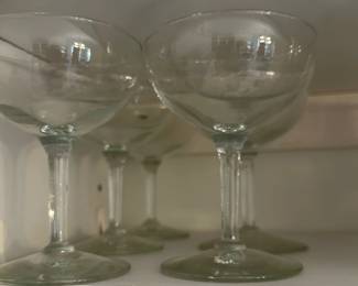 Set of 5 Clear Glass