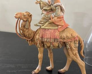 Hand-Painted Wise Man on Camel Figurine
