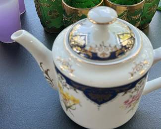 Lenox Blue Florentine Teapot