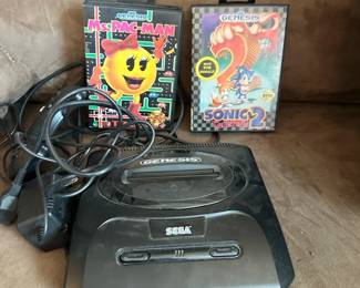 Sega Genesis Console with 2 Games