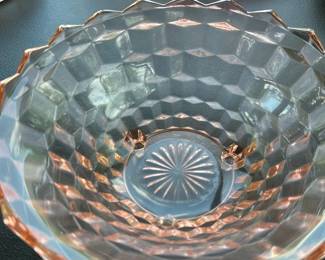 Pink Depression Glass Bowl