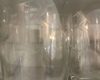 Etched Glass Set of 3