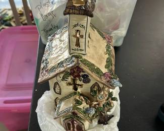 Ceramic Church Figurine Sculpture