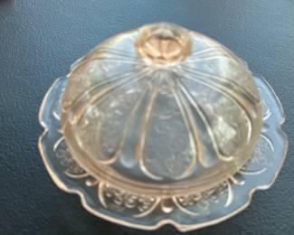Pink Depression Glass  Dish