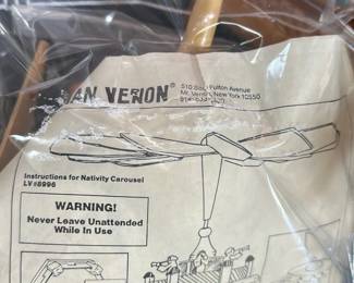 Van Veron Nativity Carousel Wood