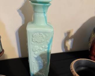 Vintage Jim Beam Slag Glass Decanter