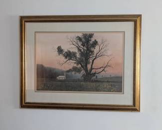 Robert A. Tino framed print, doubled signed and numbered