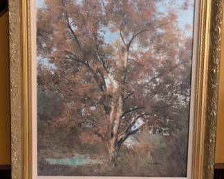 Ron Williams framed painting