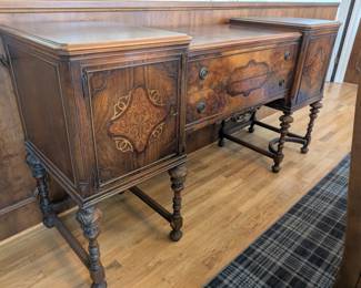 Large antique sideboard buffet