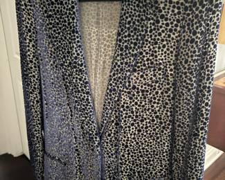 Armani Jacket - navy and cream - sheer