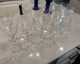 Lenox Glasses:  12 wine 