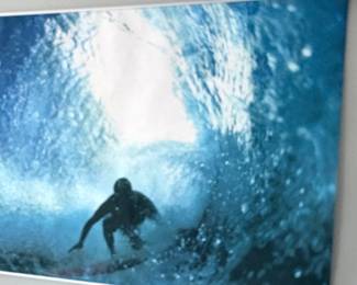 Surfing photo on canvas