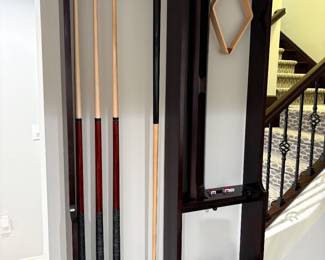 Pool cues and accessories to be included with the pool table - not sold seperately