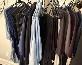 Men's clothing: Lululemon, AG, Robert Barakett, and more! size 34 pants, size L shirts