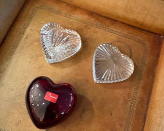 Hearts:  Waterford and Baccarat