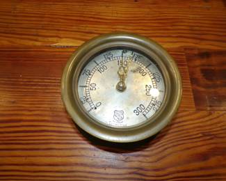 Vintage Locomotive Steam Gauge