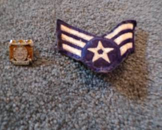 Air Force Sergeant E-4 Patch and Air Force Pi n