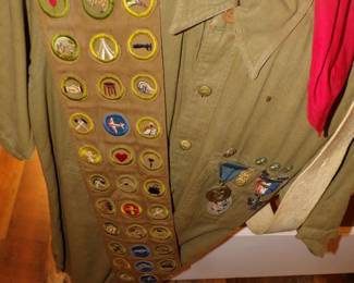 1940's Boy Scout Merit Badge Sash