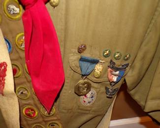 1940's Boy Scout Medals Including and Eagle Scout Badge
