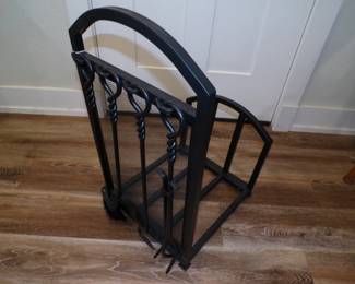 Fireplace Stand with Wood Rack