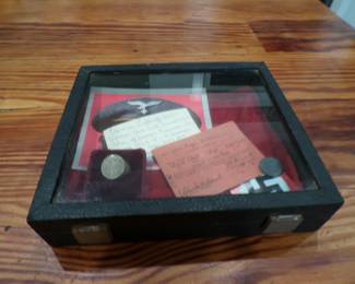 WWII German Militaria in Display Box