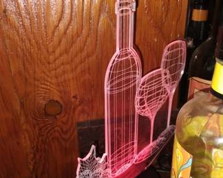 Lighted bar sign