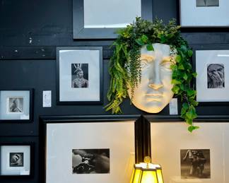 9-pc black and white framed photography collection