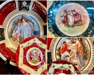 Collection of Austrian porcelain plates