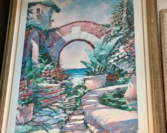 Large scale framed artwork