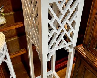 Painted Chinese Chippendale style plant stand