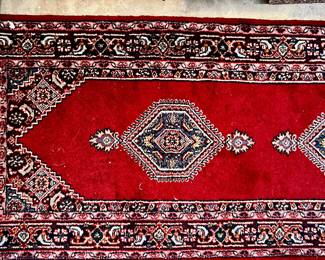 Red and blue runner/rug