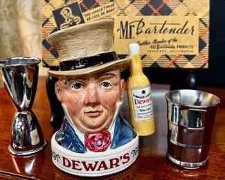 Vintage barware items
