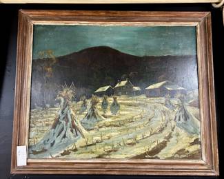 Original oil on board art