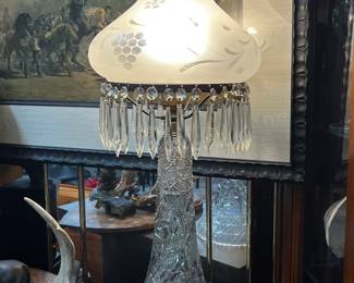 Vintage crystal lamp
