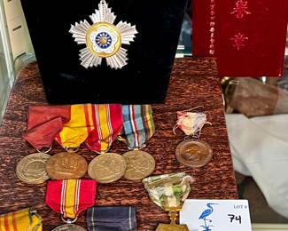 Collection of military/campaign metals