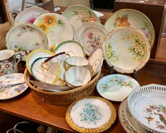 Collection of vintage antique porcelain