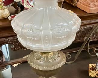 Antique oil lamp