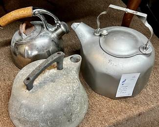 Collection of vintage kettles