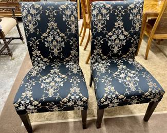 Pair of custom upholstered chairs