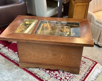 Vintage Japanese hibachi/heater converted coffee table