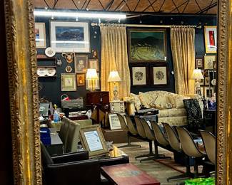 Vintage gilt wood mirror