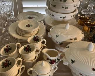 Wedgwood Moss Rose china 
