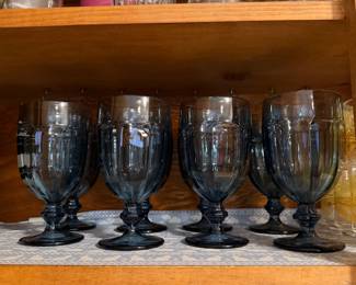 Blue tea glasses 