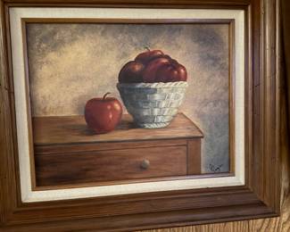 Bowl of Apples painting by owner 