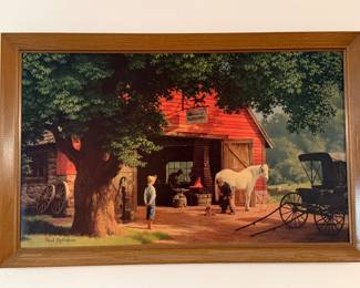 Large wall, Blacksmith painting 