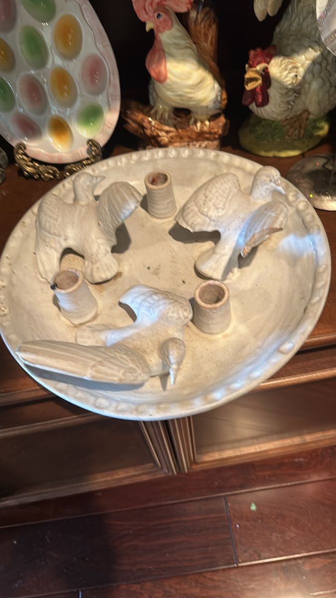 McCarty Dove Candle Plate, early
