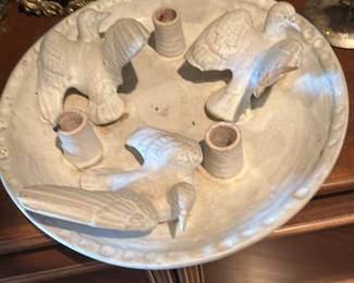 McCarty Dove Candle Plate, early