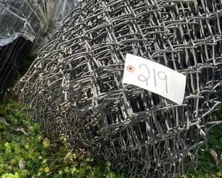 ROLL OF 4 BLACK VINYL COATED CHAIN LINK FENCING