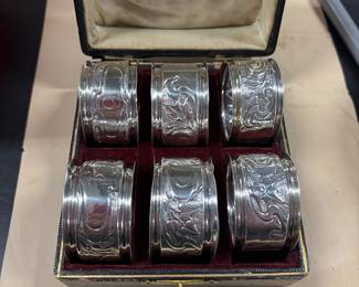 Sterling numbered napkin holders