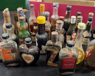 Antique bottle collection
